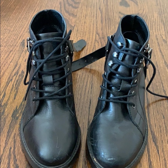 Black Leather Ankle Boots ASOS - Picture 3 of 10